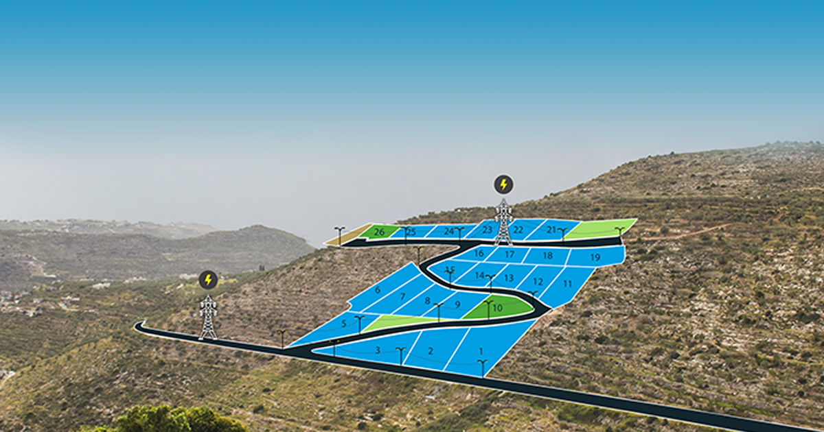 مشروع طابو يمد خطوط الكهرباء ذات الضغط العالي إلى قراوة بني زيد بمحافظة رام الله