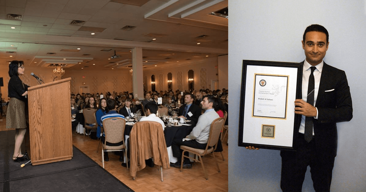 Canada's University of Waterloo Honors Khaled Al Sabawi with prestigious Young Alumni Achievement Medal