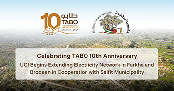 Celebrating TABO 10th Anniversary, UCI Begins Extending Electricity Network in Farkha and Broqeen in Cooperation with Salfit Municipality